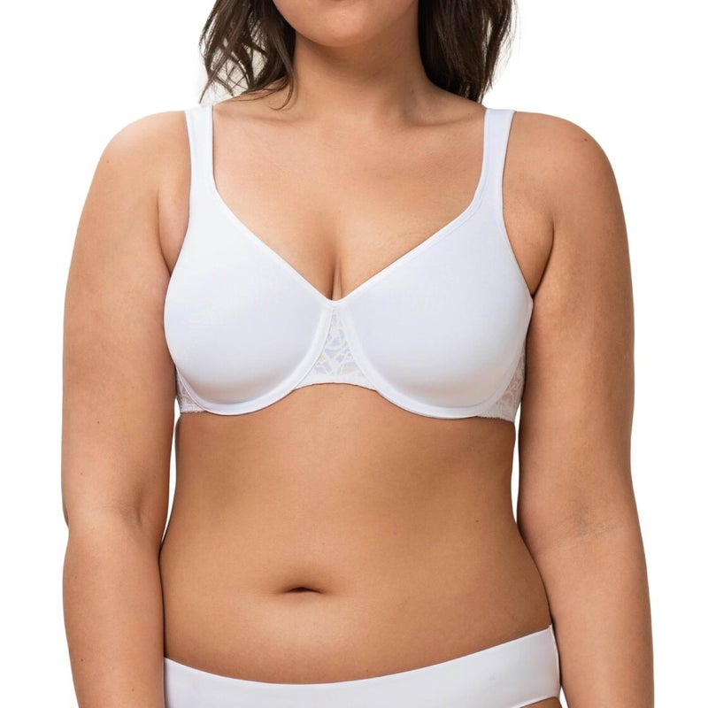 Triumph Comfort Minimizer W X Bra - Minimizer Bra for Women - Comfortable, Supportive Design - White, 36C - Image 1